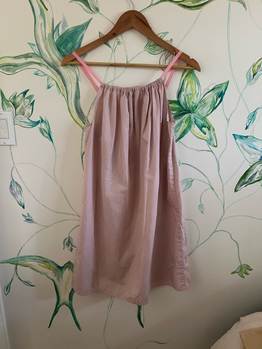 Brooke Callahan Blush Pink cotton dress with Pink Straps - Picture 5 of 5